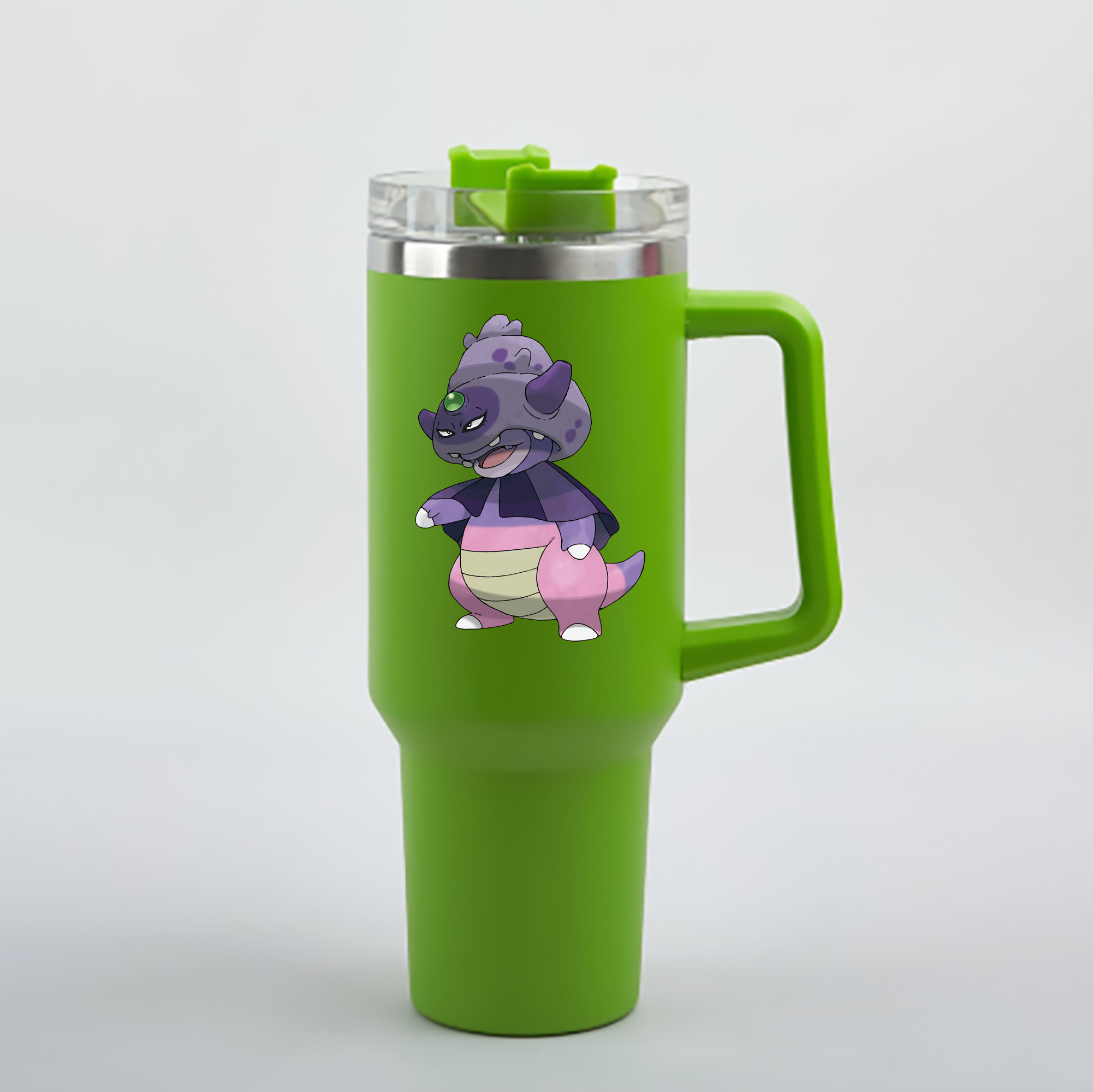 （画像用） ポケットモンスター Pokémon 1200mL車用タンブラー - クリスタルステッカー（プラスチックストロー付き）